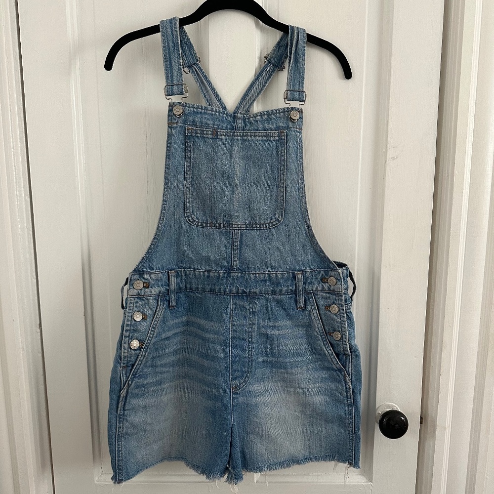 Madewell Adirondack Denim Short Overalls